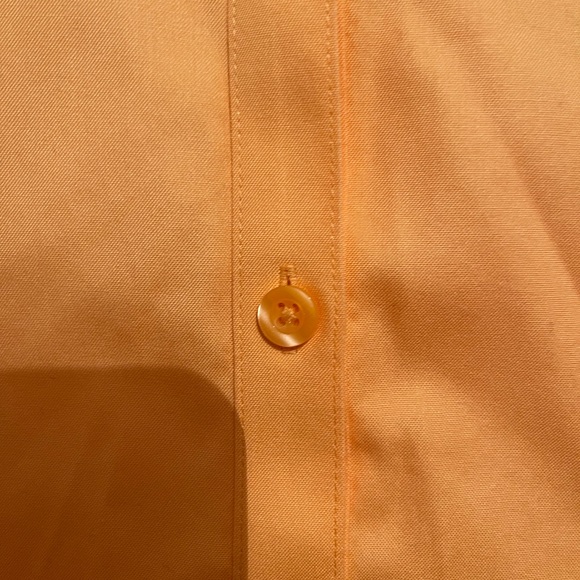 Chico’s No-Iron Tie-Front Button Down 3/4” Sleeve Shirt Size 0,4/6,S Cantaloupe - Picture 2 of 9